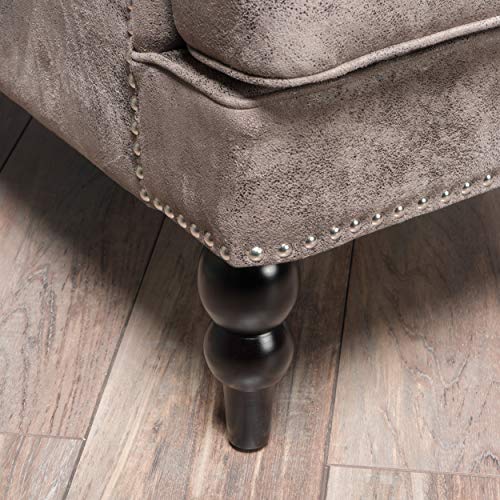 Christopher Knight Home Malone Microfiber Club Chair, Greyish Brown