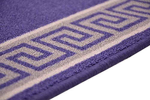 RugStylesOnline Custom Runner Meander Roll Runner 36 Inch Wide x Your Length Size Choice Slip Skid Resistant Rubber Back 7 Color Options (Royal Blue, 30 ft x 36 in)