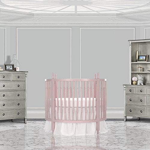 Dream On Me Sophia Posh Circular Crib, Blush Pink