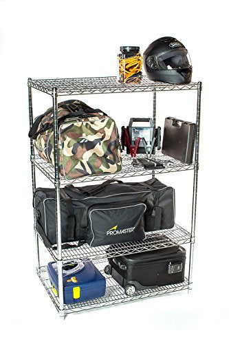 12" Deep x 48" Wide x 80" High 4 Tier Chrome Starter Shelving Unit