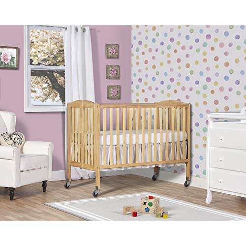 Dream On Me Folding Full Size Convenience Crib, Natural