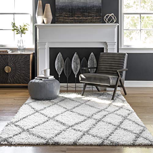 nuLOOM Alvera Soft & Plush Shag Rug, 7' 10" x 10', Grey