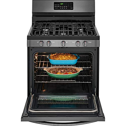 Frigidaire Gallery 30" Black Stainless Steel Freestanding Gas Range