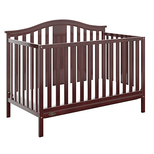 Graco Solano 4in1 Convertible Crib With Mattress, Espresso, Converts to Toddler Bed/Full Bed