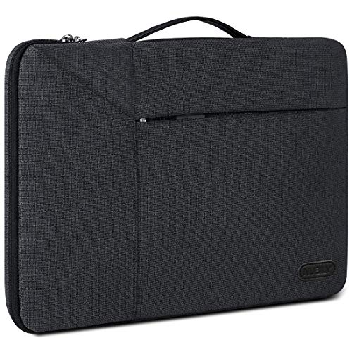 13-14 Inch Laptop Sleeve Case Waterproof 360 Protective Laptop Sleeve Bag Work Business Computer Case for 13 Inch MacBook Air/Pro Notebook Portable Handle Laptop Bag,Black