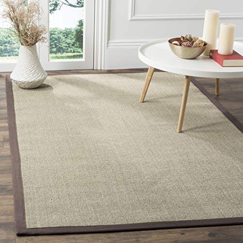 Safavieh Natural Fiber Collection NF441F Hand Woven Taupe and Light Brown Sisal Area Rug (6' x 9')