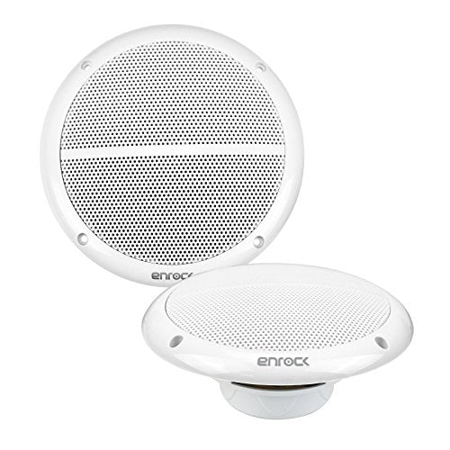 Kenwood Bluetooth CD MP3 USB AUX AM/FM Marine Boat Stereo Receiver 6x 6.5 Dual Cone Marine Speakers 4 Ch Waterproof 400 Watt Amplifier