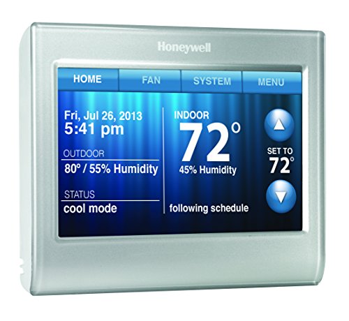 Honeywell RTH9580WF Wi-Fi Smart Touchscreen Thermostat, Silver