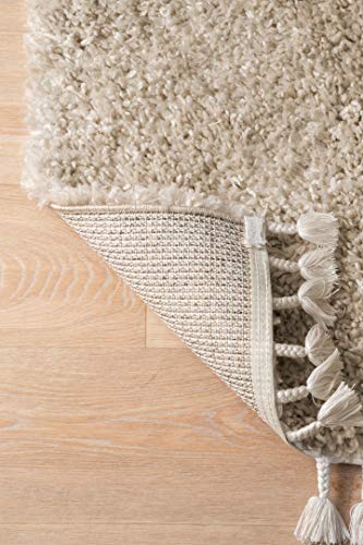 nuLOOM Neva Plush Shag Area Rug, 7' 10" x 10' 10", Beige