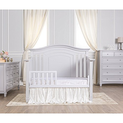 Evolur Fairbanks 5-in-1 Convertible Crib, Dove Grey