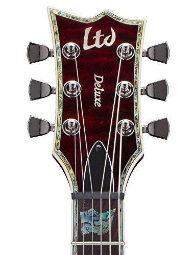 ESP LTD EC-1000 Left Handed Electric Guitar, See Thru Black Cherry