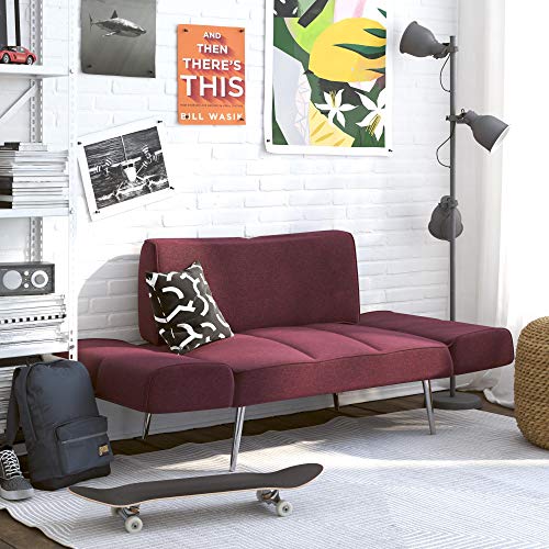 Novogratz Leyla Loveseat, Berry