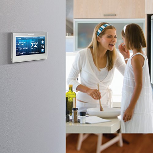 Honeywell RTH9580WF Wi-Fi Smart Touchscreen Thermostat, Silver