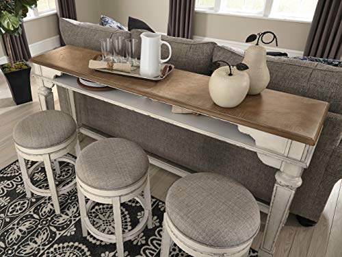 Signature Design by Ashley - Realyn Dining Bar Table - Antique White