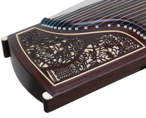 Professional Performing Carved Rosewood Guzheng Instrument Chinese Zither Koto