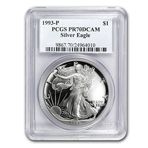 1993 P Proof Silver American Eagle PR-70 PCGS (Registry Set) PR-70