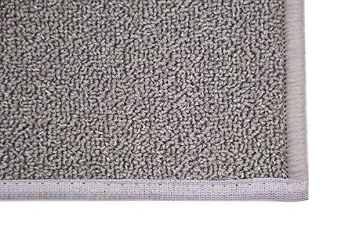 RugStylesOnline Custom Size Solid Grey Roll Runner 26 in Wide x Your Length Choice Slip Resistant Rubber Back Area Rugs and Runners (Grey, 34 ft x 26 in)