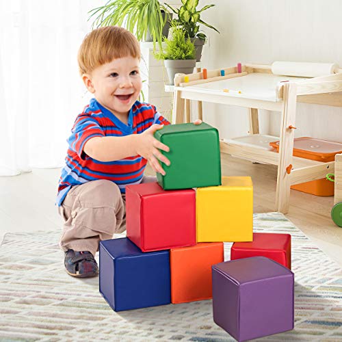 Costzon Soft Blocks Toddler Foam Block Playset for Safe Active Play and Building Indoor Climbers Stacking Play Set Learning Toys for Toddlers