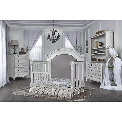 Evolur Julienne 5 in 1 Convertible Crib, Antique Grey Mist