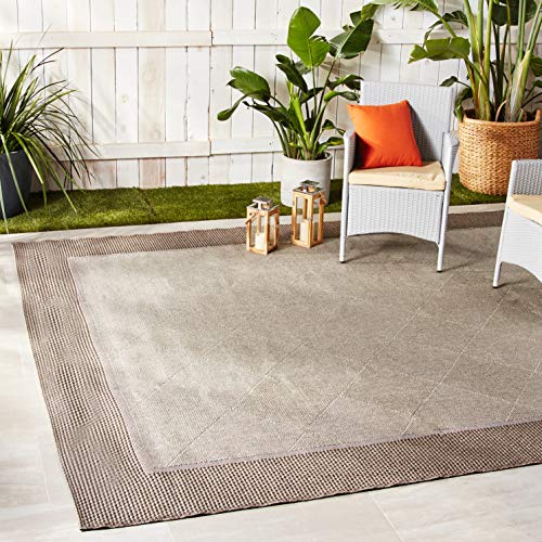 Gertmenian Platinum Label Furman Collection Modern Outdoor Patio Rug, 9' x 13' X Large, Charcoal Gray