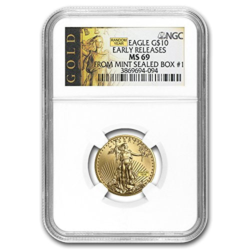 1986 - Present 1/4 oz Gold American Eagle MS-69 NGC (Random Year) Gold MS-69 NGC