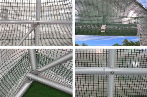 DELTA Canopies - Large Heavy Duty Green House Walk in Greenhouse Hothouse 20' X 10' 125 Pounds