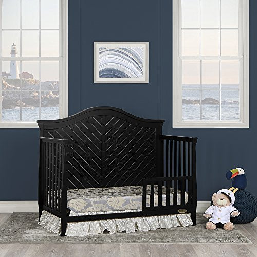 Dream On Me Kaylin 5 in 1 Convertible Crib, Black