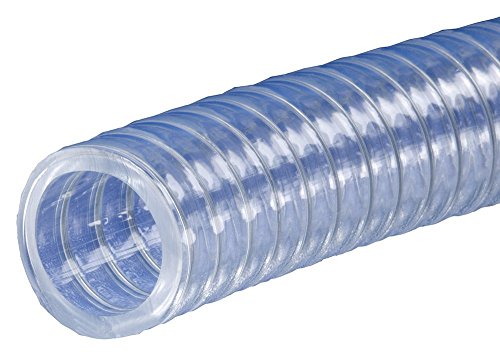 Kuriyama K7160-08X100 Kuri Tec Polyspring K7160 Series Standard Wall PVC Food & Beverage Vacuum/Transfer Hose, 1/2" ID.75" OD", 100' Length