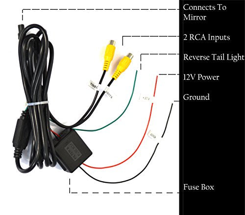 Master Tailgaters OEM Rear View Mirror with Ultra Bright 4.3" Auto Adjusting Brightness LCD + Auto Dimming Mirror + Compass & Temperature - Universal Fit (Complete Replacement)