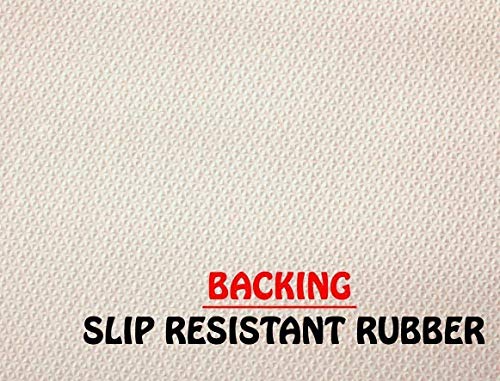 Custom Size Solid Border Roll Runner 32 in Wide x Your Length Choice Slip Resistant Rubber Back Area Rugs and Runners (Brown with Beige Border 28 ft x 32 in)