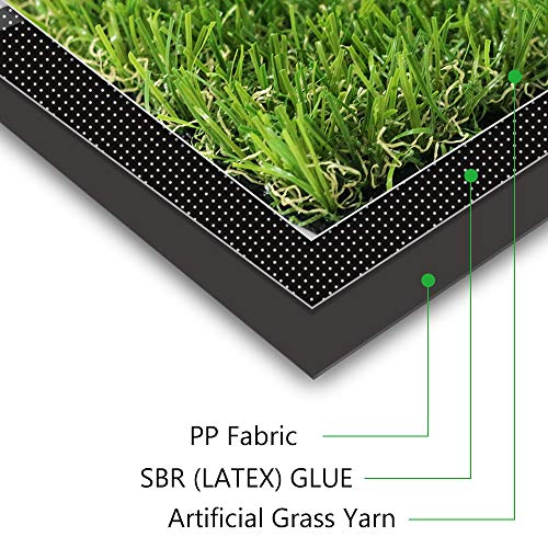 · Petgrow · Artificial Synthetic Grass Turf 8FTX63FT(504Square FT),0.8" Pile Height Indoor Outdoor Pet Dog Artificial Grass Mat Rug Carpet for Garden Backyard Balcony