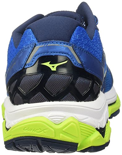 Mizuno Running Men's Wave Horizon Running Shoes, Directoire Blue/Safey Yellow/Peacoat, 11.5 D US