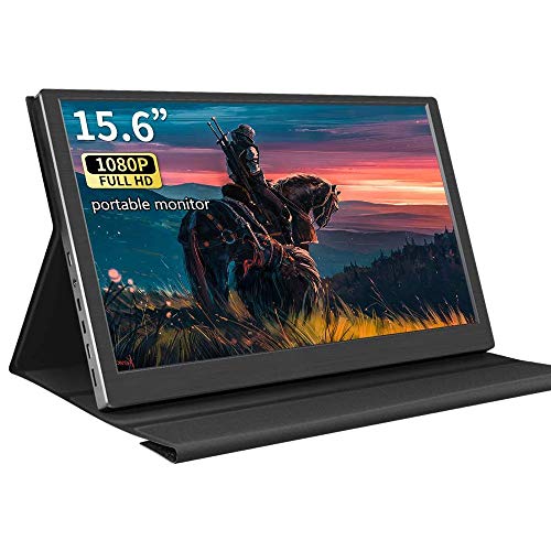 15.6 Inch Portable HDMI Monitor Kenowa Full HD 1080P IPS Display Second Screen Laptop Monitor Mini PC Computer Camera Raspberry Pi Gaming PS4 Xbox