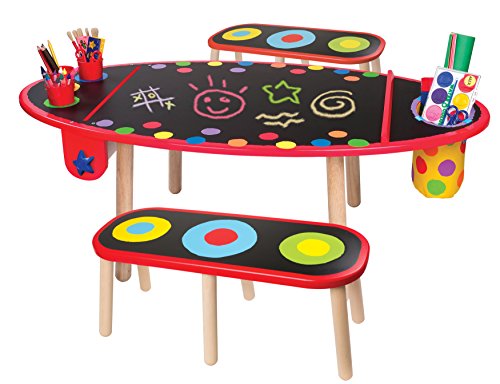 ALEX Toys Super Art Table with Paper Roll Kids Art Supplies