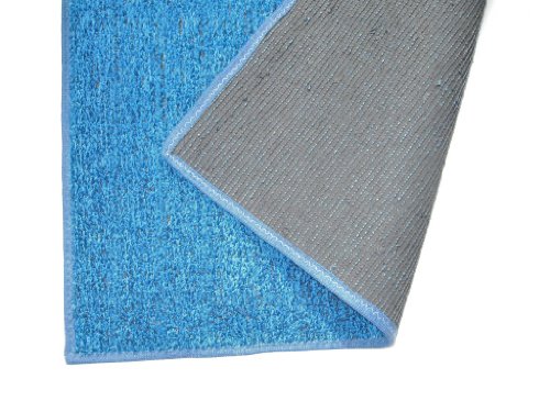 12'X24' - BLUE - 1/4" Thick - 8 oz. Artificial Grass Turf Carpet Indoor / Outdoor Area Rug. Premium Nylon Fabric FINISHED EDGES .UV-Protected - weather and Fade-resistant ,100% UV olefin. Light Weight Marine Backing. MANY SIZES and Shapes. Rectangles, Squ