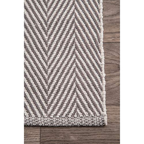 nuLOOM Kimberely Hand Loomed Area Rug, 9' x 12', Grey