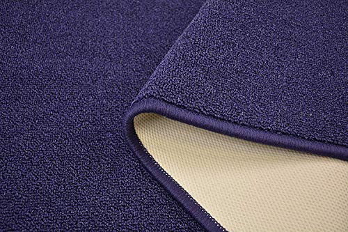 RugStylesOnline Custom Size Solid Color Royal Blue Roll Runner Rug 36 Inch Wide x Your Length Size Choice Slip Skid Resistant Rubber Back Cut to Size Many Color Options (Royal Blue, 34 ft x 36 in)