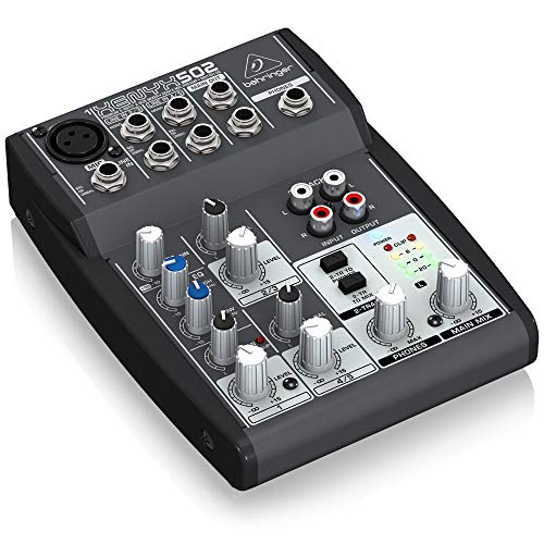 🏆4-PACK Premium Xenyx 502 Premium 5-Input 2-Bus Mixer with XENYX Mic Preamp and British EQ