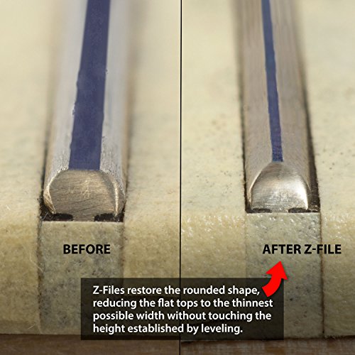 StewMac Z-File Fret Crowning File, Original Z-File - Two Diamond Edges - Shapes Both Sides At Once -Speeds Up Work!