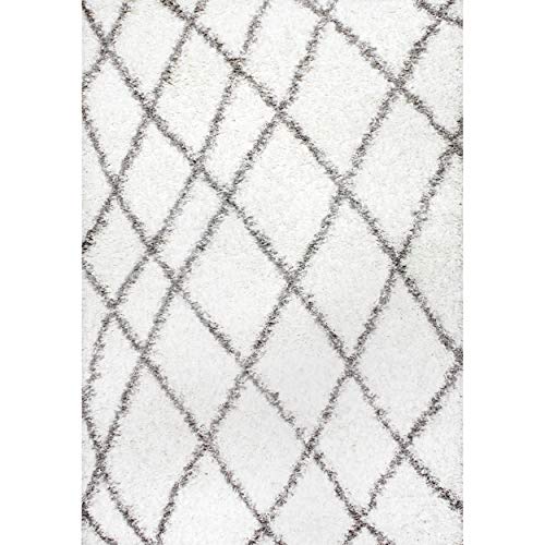 nuLOOM Alvera Soft & Plush Shag Rug, 7' 10" x 10', Grey