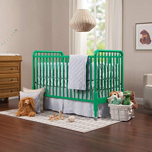 DaVinci Jenny Lind 3-in-1 Convertible Portable Crib in Navy - 4 Adjustable Mattress Positions, Greenguard Gold