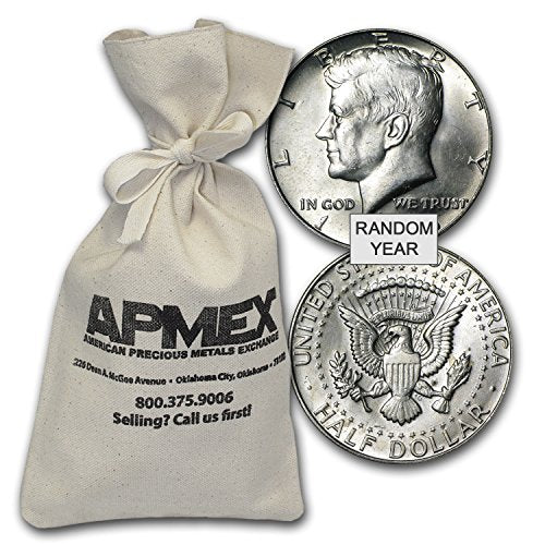 1965-1970 40% Silver Coins $100 Face Value Bag Avg Circ Silver Very Good