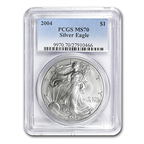 2004 Silver American Eagle MS-70 PCGS (Registry Set) MS-70