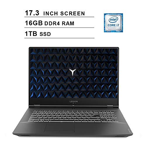 Lenovo 2020 Legion Y540 17.3 Inch FHD IPS Gaming Laptop (9th Gen Intel 6-Core i7-9750H up to 4.5 GHz, 16GB RAM, 1TB PCIe SSD, Nvidia GeForce GTX 1660 Ti, Bluetooth, WiFi, HDMI, Windows 10)