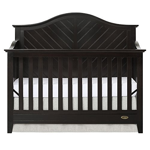 Dream On Me Ella 5 in 1 Convertible Crib in Dark Brown