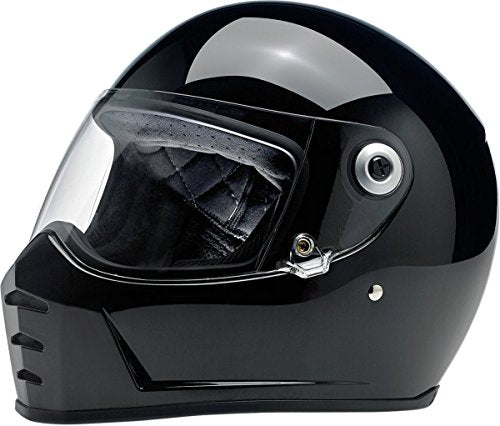 Biltwell Lane Splitter Solid Full-face Motorcycle Helmet - Gloss Black/Small