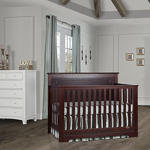 Dream On Me Morgan 5 in 1 Convertible Crib, Espresso