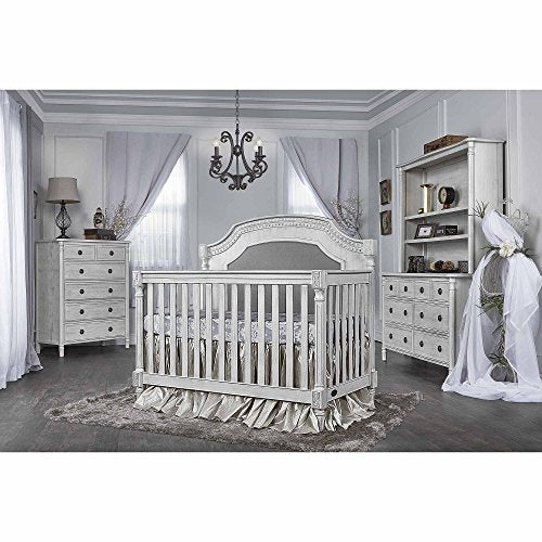 Evolur Julienne 5 in 1 Convertible Crib, Antique Grey Mist