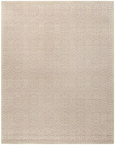 Safavieh Cambridge Collection CAM123M Handmade Moroccan Wool Area Rug, 9' x 12', Light Pink/Ivory