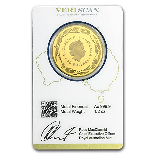2016 AU Australia 1/2 oz Gold RAM Kangaroo (In Assay) 1/2 OZ Brilliant Uncirculated